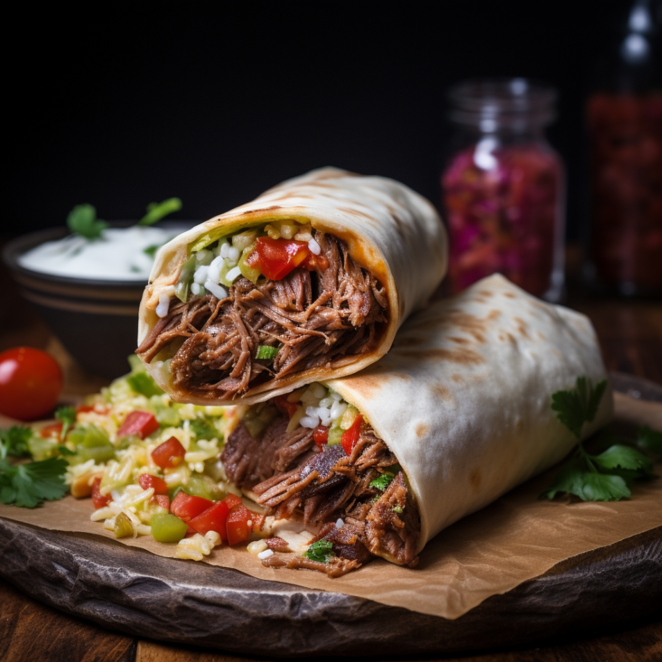 17. Burrito z szarpaną wołowiną