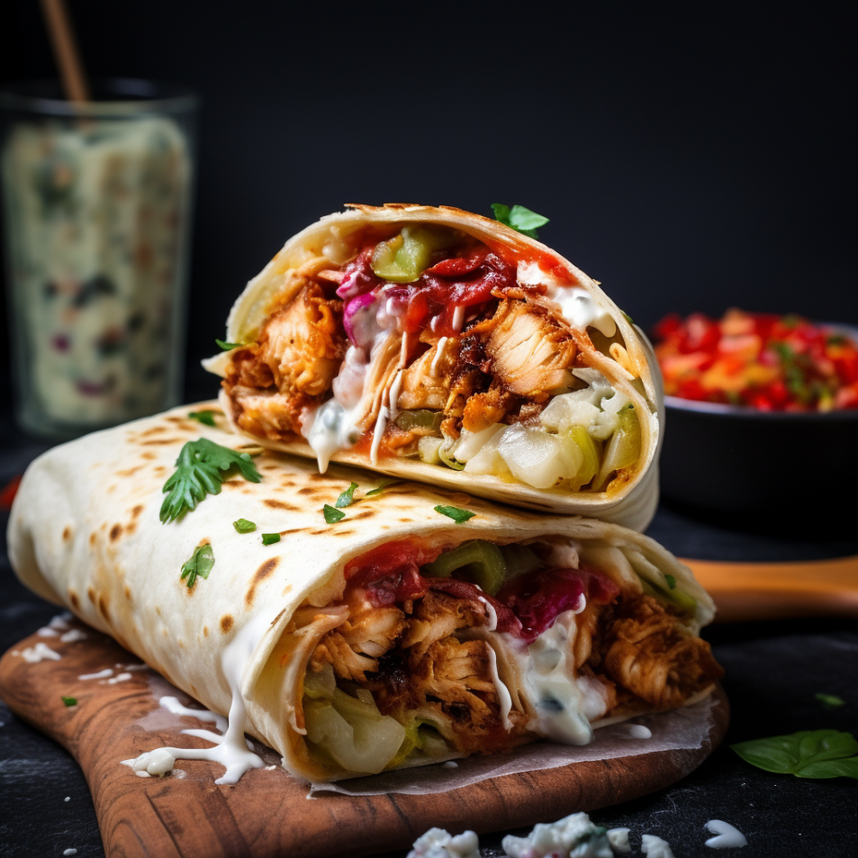 18. Burrito z grillowanym kurczakiem