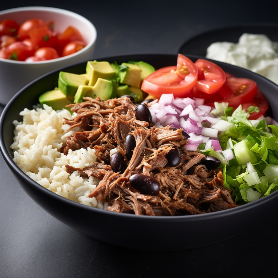 27. Bowl z szarpaną wołowiną