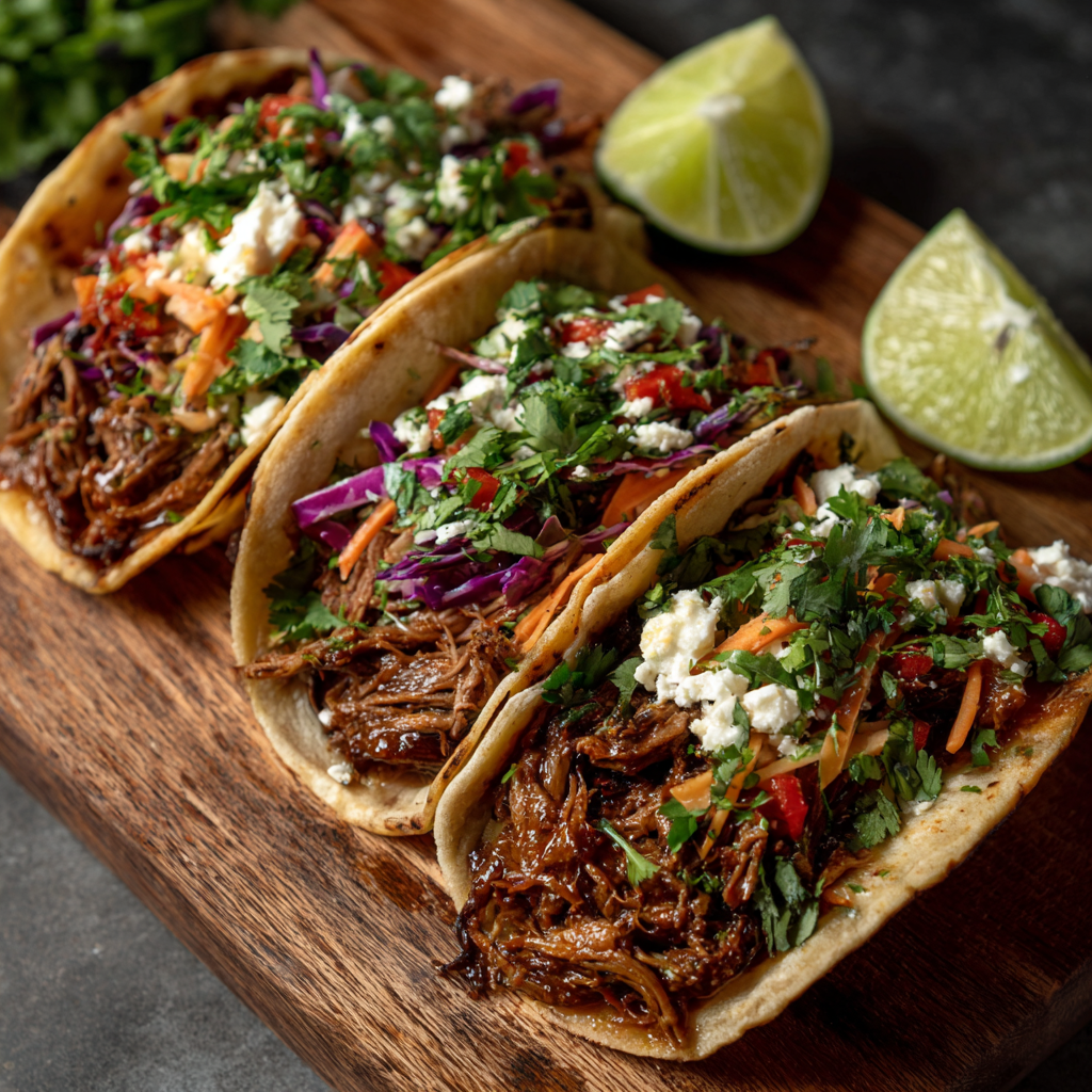 10. Tacos z szarpaną wołowiną